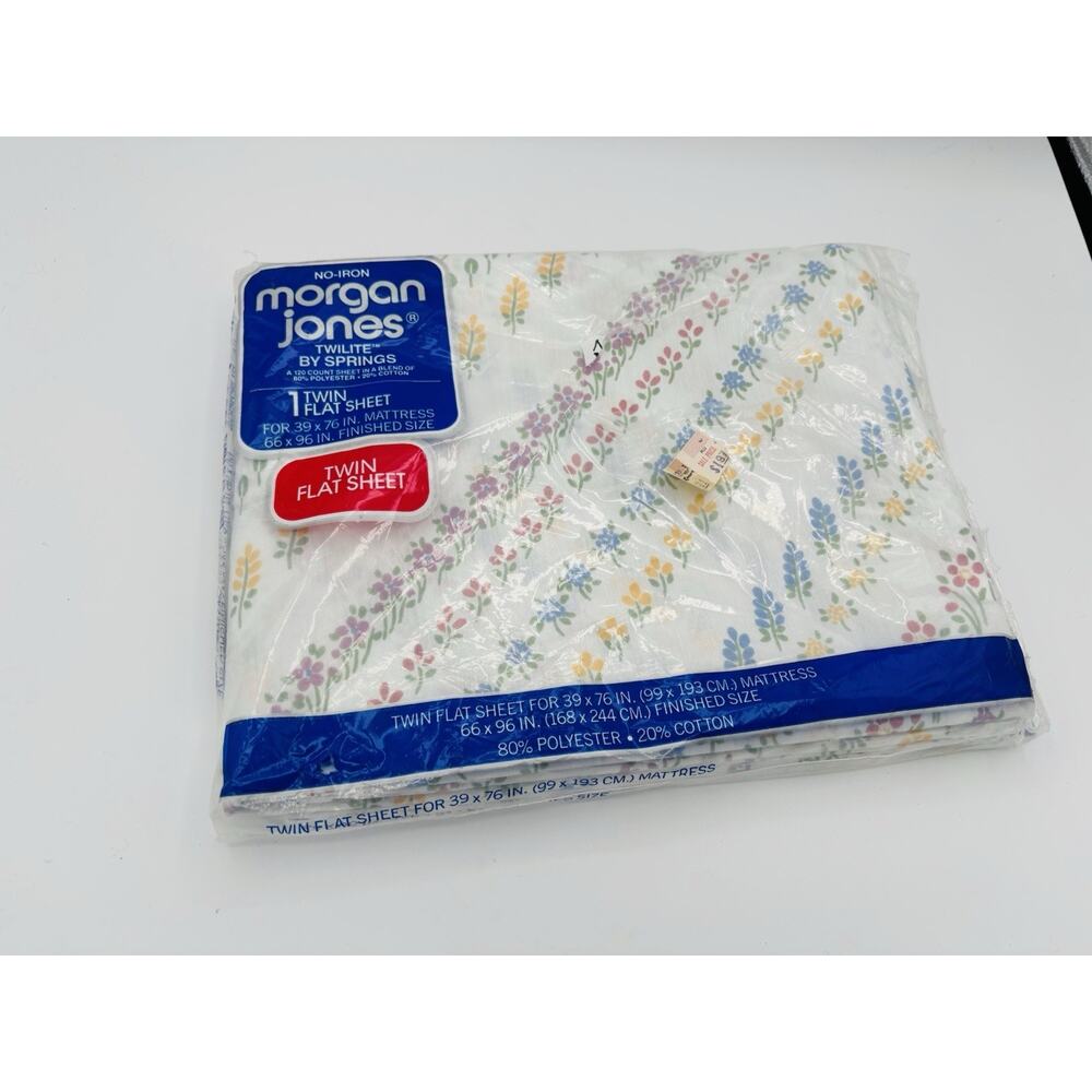 Morgan Jones Twilite By Springs Vintage Twin‎ Fitted Sheet No-Iron